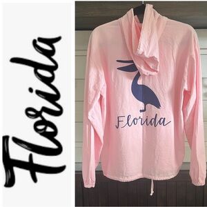 NWOT FLORIDA Pelican Casual Zip Front Lightweight Jacket By COTTONSEED Sz: S